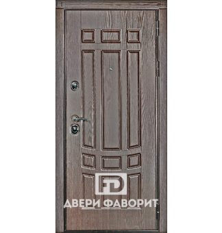 дверь с терморазрывом из металла с мдф отделкой 