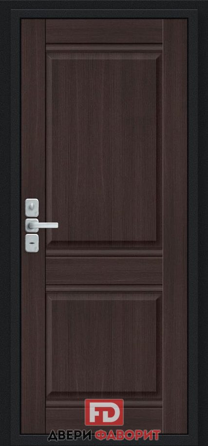 антивандальная недорогая дверь с МДФ - МД-1712 - _mdf018