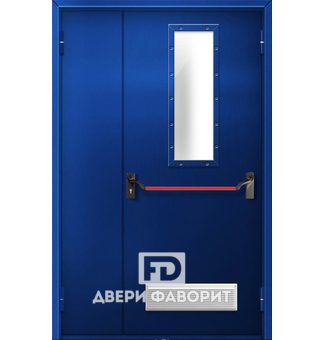 Полуторная огнеупорная дверь МД-1863
