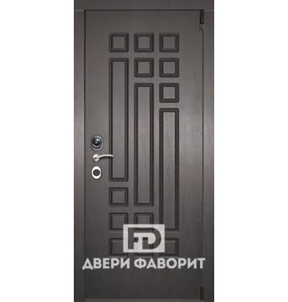 Стальная входная дверь с МДФ, модель без глазка